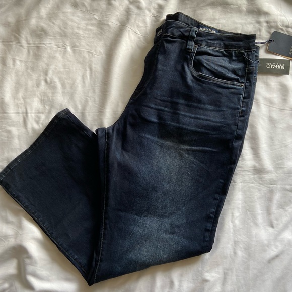 Buffalo David Bitton Mens Relaxed Straight Driven Indigo Jeans - BM22137 - Picture 3 of 8